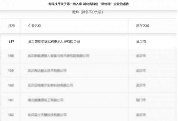 武漢雄韜氫雄進(jìn)入湖北省科技創(chuàng)新“新物種”企業(yè)名單，被評(píng)為“瞪羚企業(yè)”.jpg